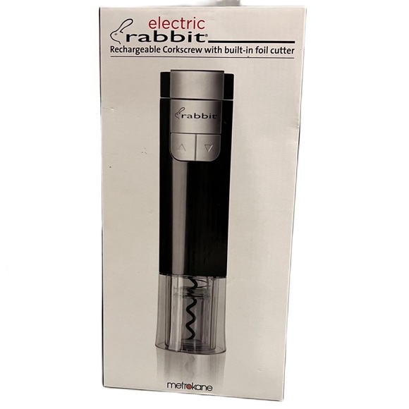 NIB Metrokane Electric Rabbit Rechargeable Wine Opener - Picture 1 of 4